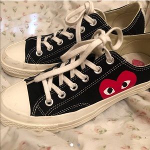 CDG black converse
